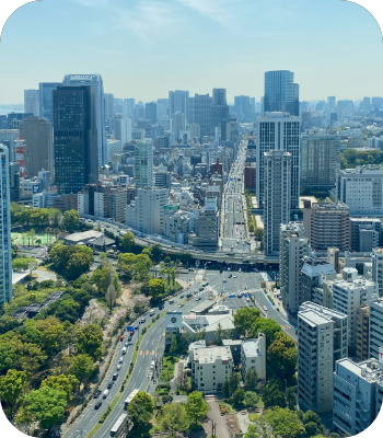 青空の下の戸建て住宅